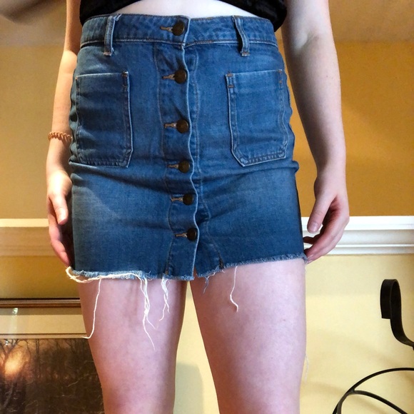 Urban Outfitters BDS Button-Up Denim Skirt - Picture 3 of 4